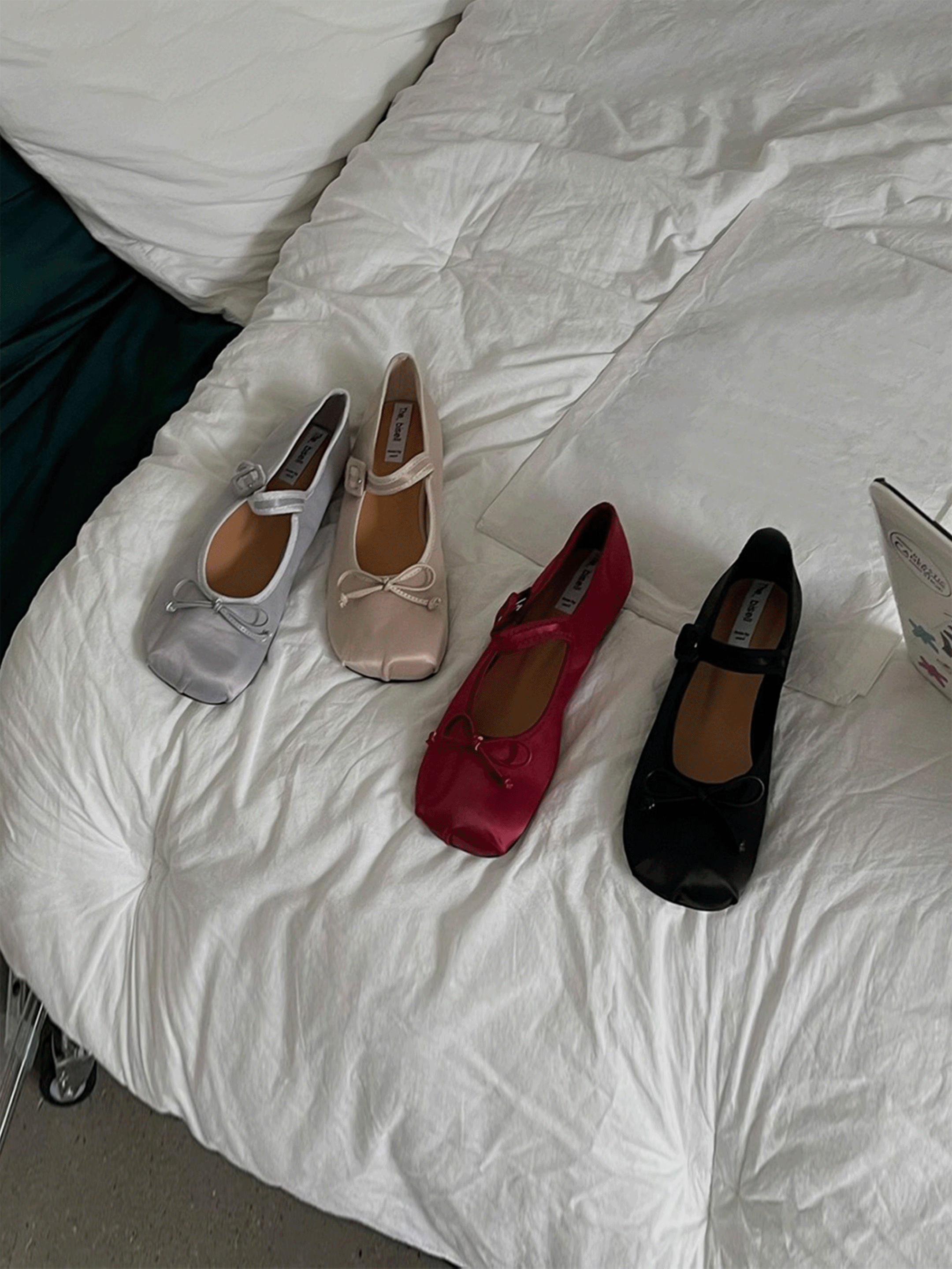 Satin flat mary jane