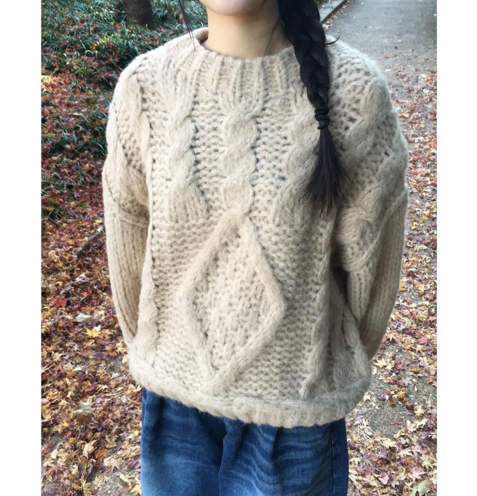 폭닥 꽈배기 데이니트(3color)