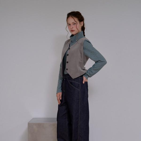 Non-fade Denim Pants(Navy)