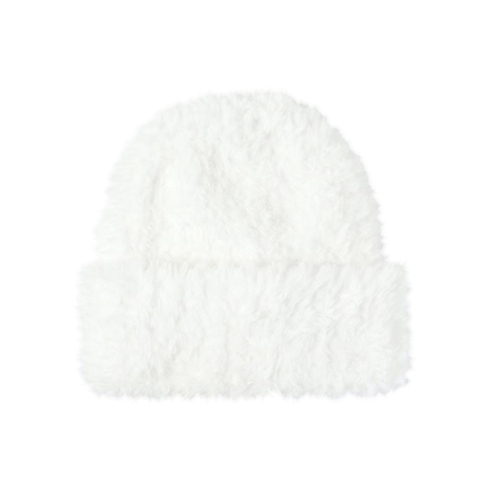 Fluffy Beanie - White