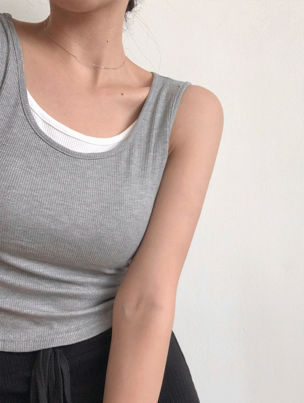 Layered cap sleeveless<font style="font-size:0px