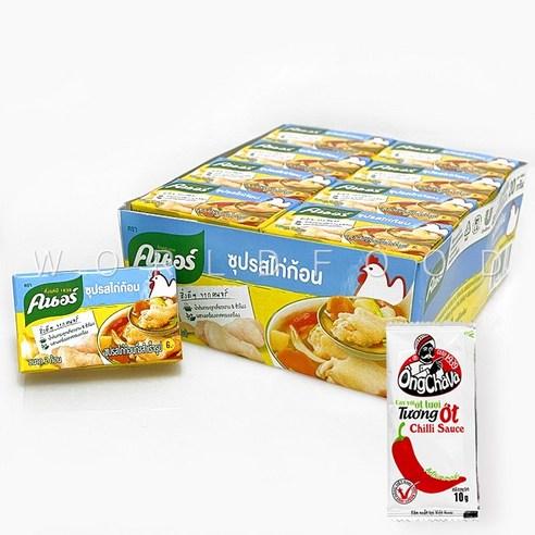 칠리증정 태국 유니레버 크노르 치킨 큐브 치킨스톡 닭육수 박스 WORLDFOOD - 기타조미료 | 쿠팡