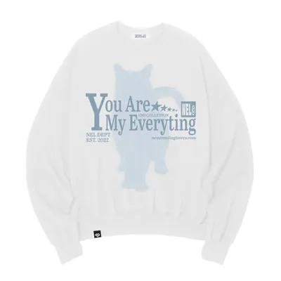 [BXS] You Are My Everyting Sweat Shirts White