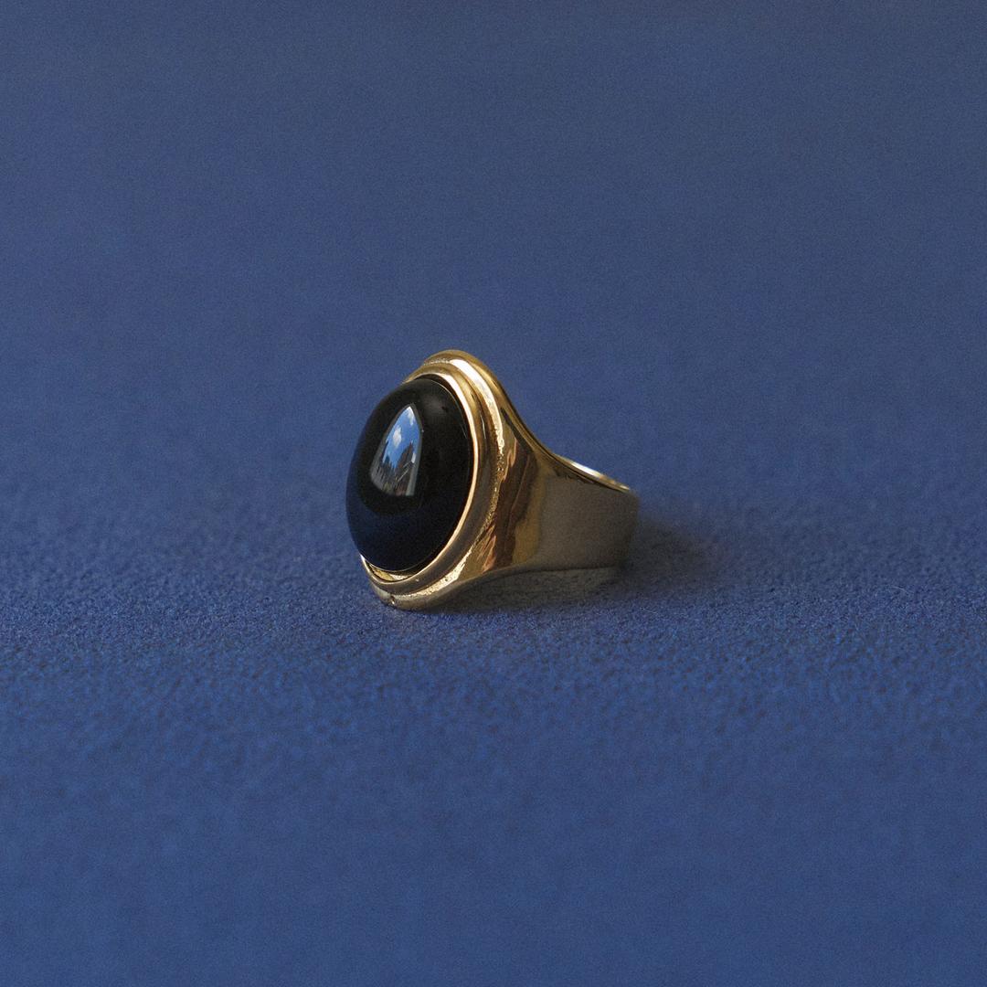 (한소희, 박소담 착용) black onyx ring