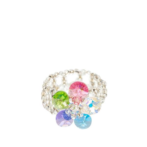 Daisy Beads Ring (Rainbow)