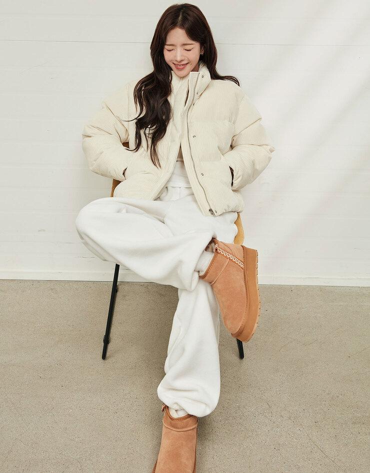 여자 플리스 루즈핏 팬츠(2way)