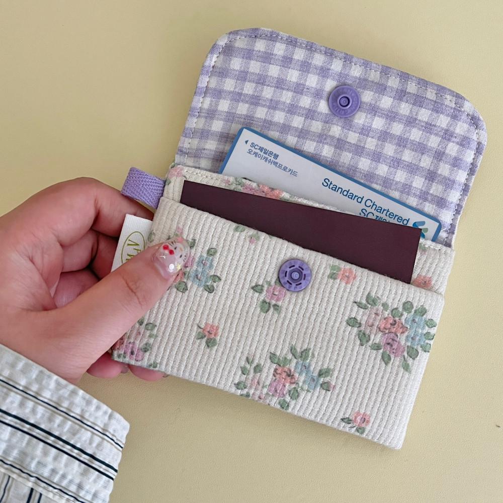 [made / 빠른 출고] 할매니얼 카드지갑 2단 1단 동전 카드 명함 교통카드 파우치