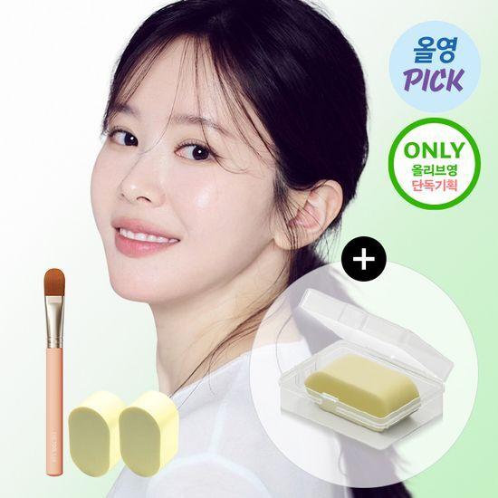 [5월 올영픽/혜림쌤 공동개발]더툴랩 해피림 탱글 밀착 듀오(브러쉬&스펀지 세트 / 스펀지 기획)