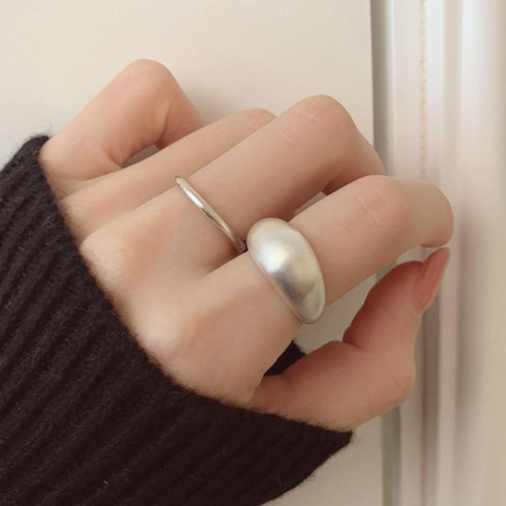 실버925 순은 여자 은반지 고마루 실버링 볼드 은가락지 쌍가락지 레이어드 네이버쇼핑