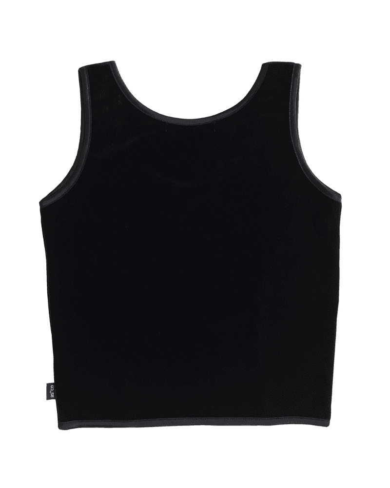as”on Hiss velvet sleeveless