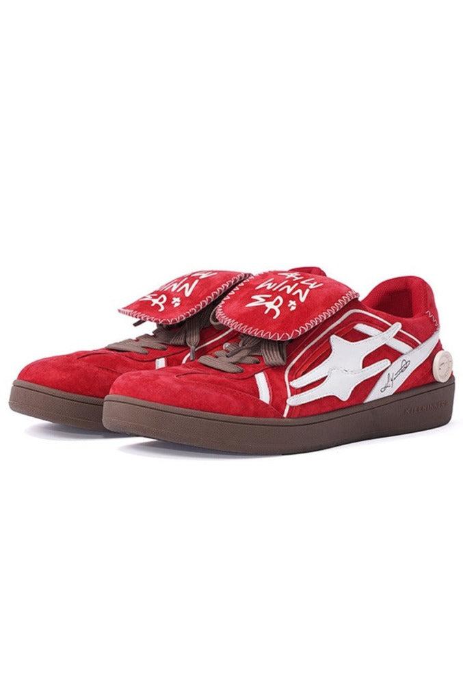 Red Velvet Dexter Shoes - Red / EU35/US4