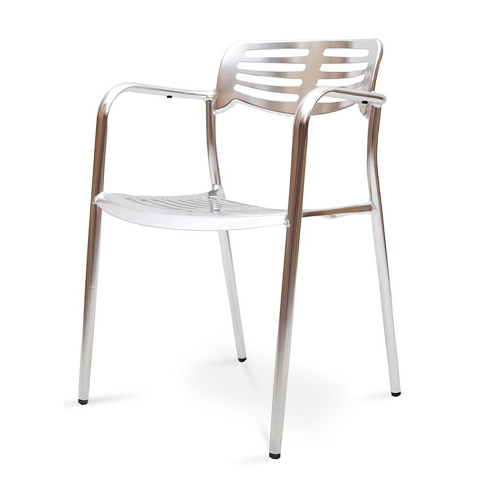 모던 실버 체어 톨레도 알루미늄 의자 스텐 야외의자 카페 레스토랑 북유럽