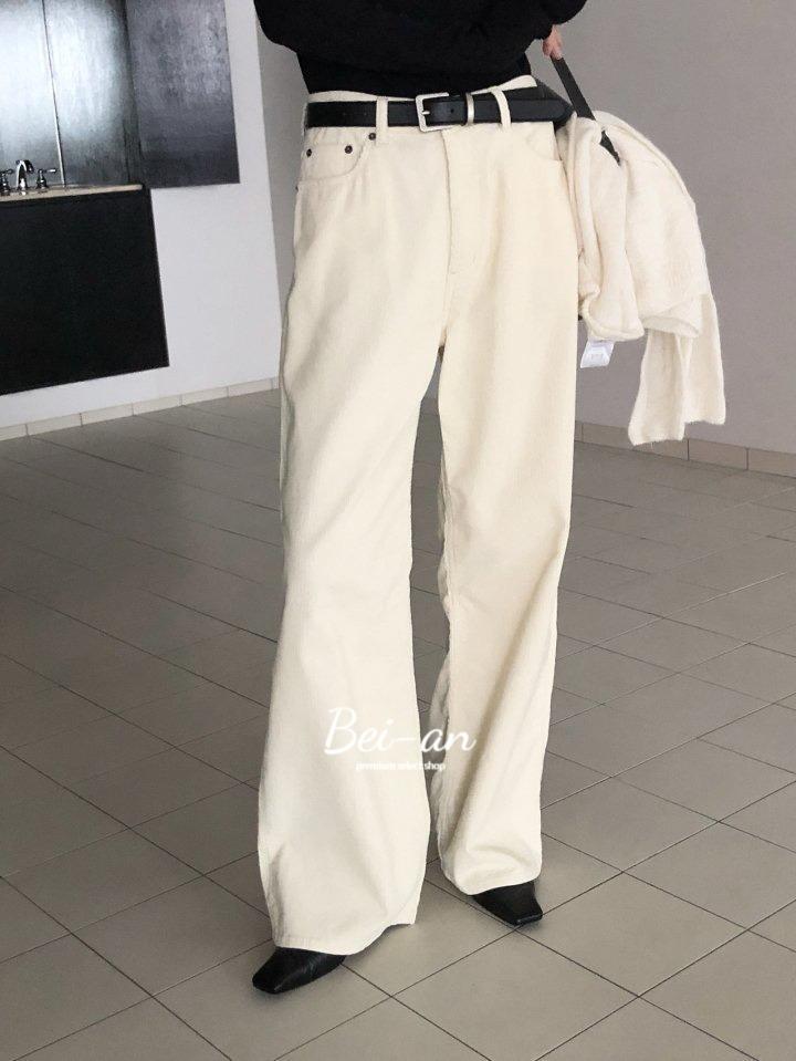 바이안 르버터 파리 골덴 팬츠 와이드 코듀로이 바지 (3 color)