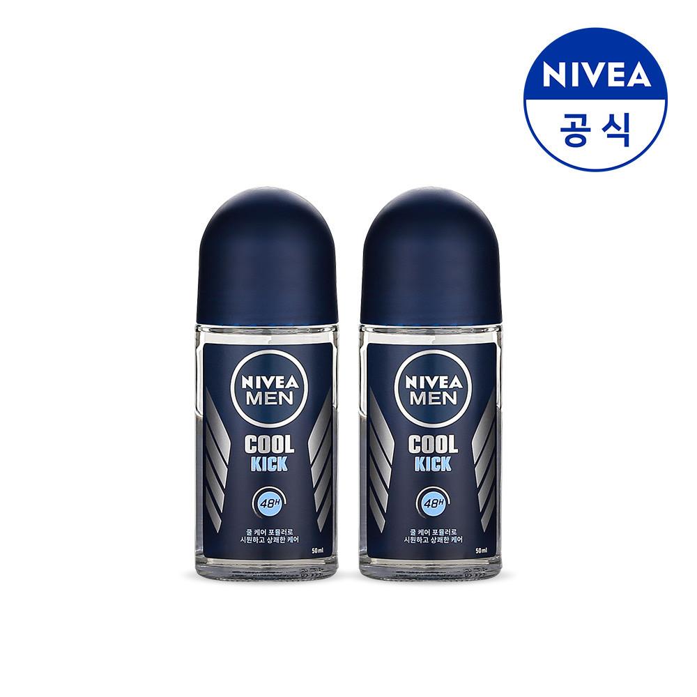 니베아 맨 데오드란트 롤온 쿨 킥 50ml X 2개