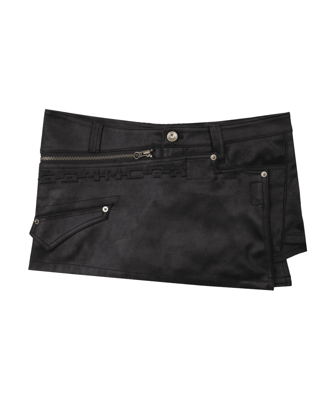 DETACHABLE SKIRT SHORTS - XS / Black