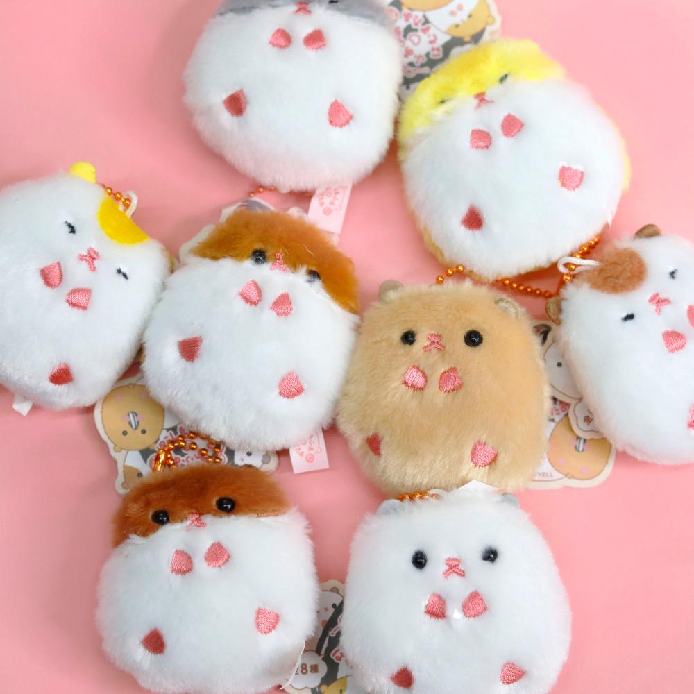 YELL 2023 호와호와 햄스터 인형 키링 / 일본 동물 가방고리 열쇠고리 마스코트홀더