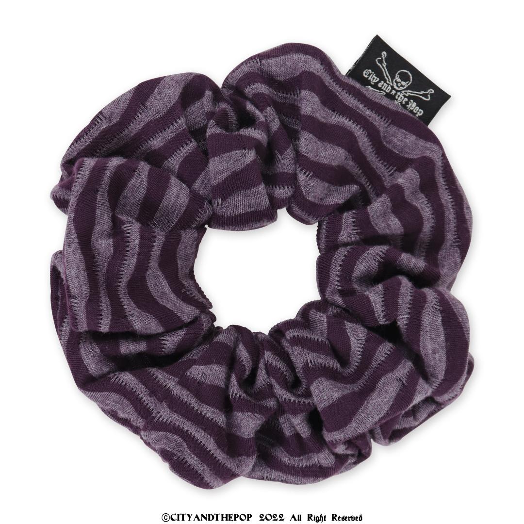vintage wave scrunchie Purple