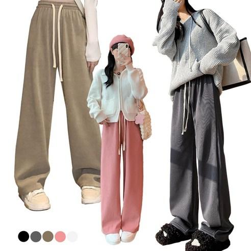 1+1 따뜻한 여성 골덴바지 기모바지 밴딩 팬츠 2size 겨울 바지 - 바지 | 쿠팡