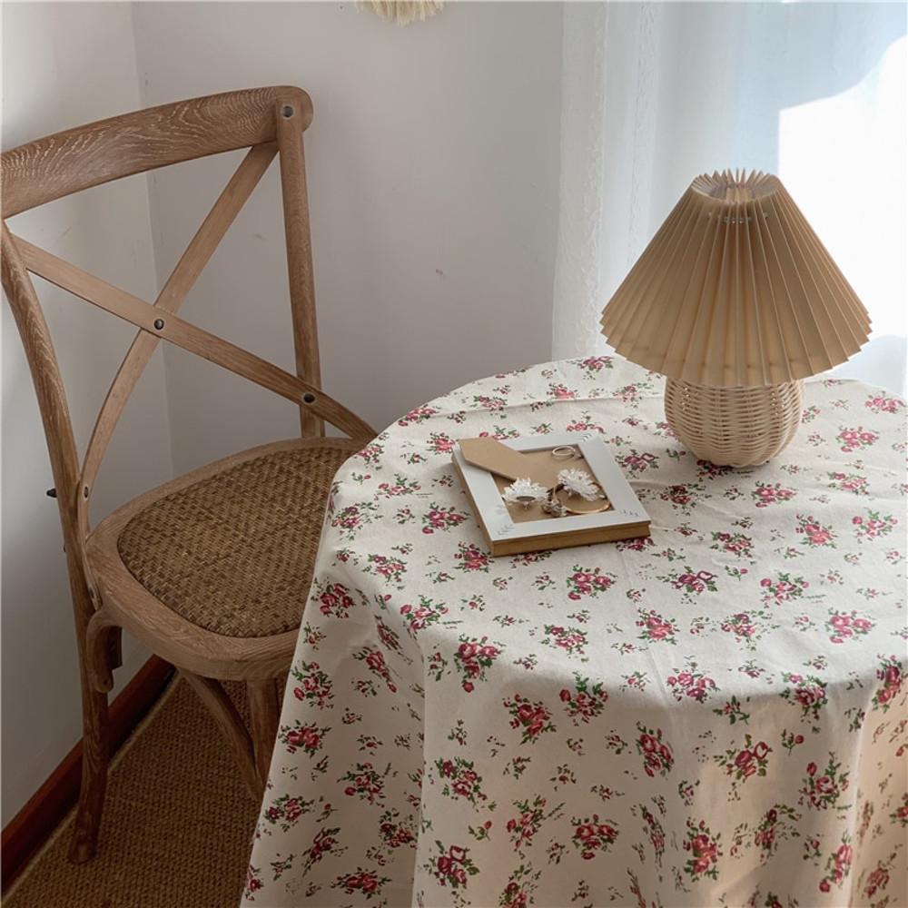 식탁커버 거실 테이블보 InteriorFlower 빈티지 보 커피 테이블 천 코튼 A032