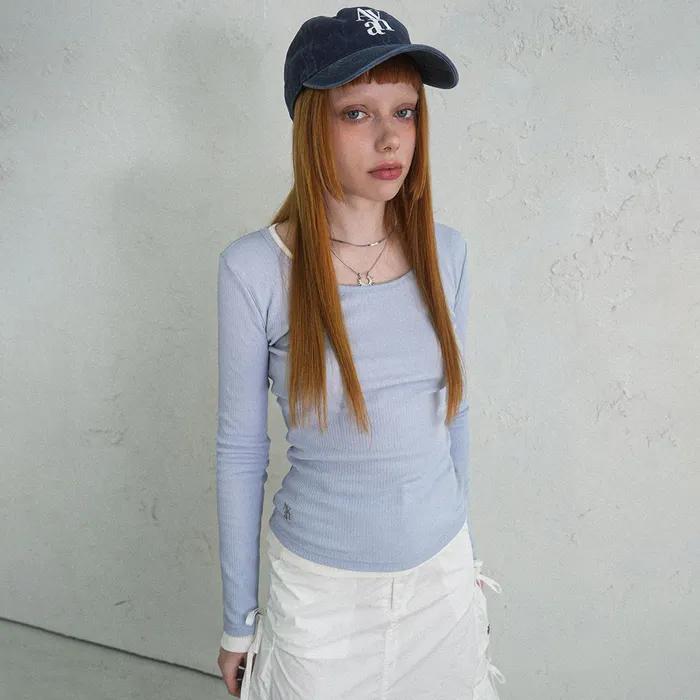 Aa Layered U-neck Long Sleeve_7Colors