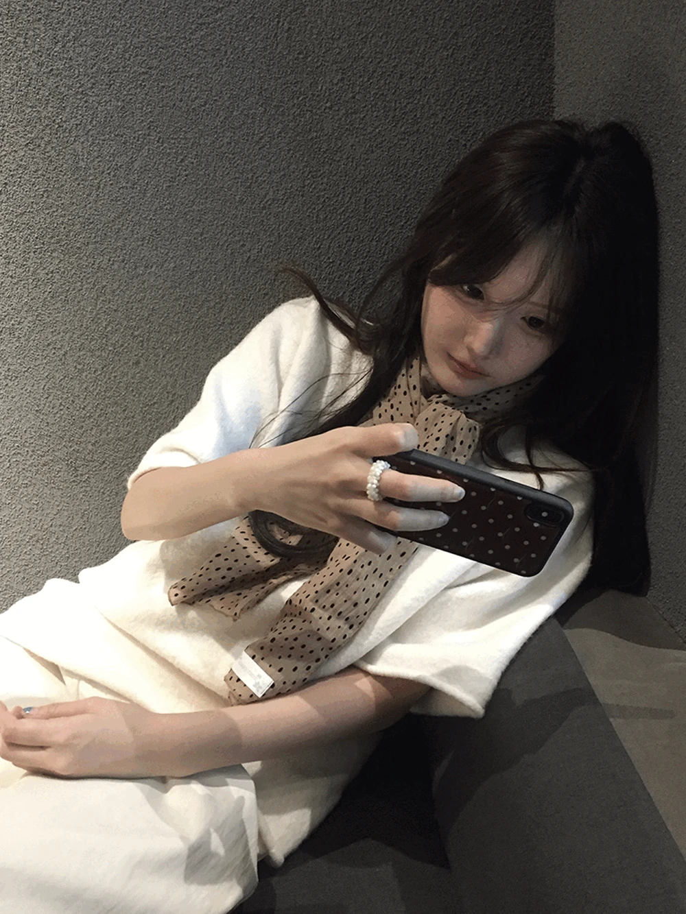 로크 루즈핏 하프 반팔 니트 (2c)