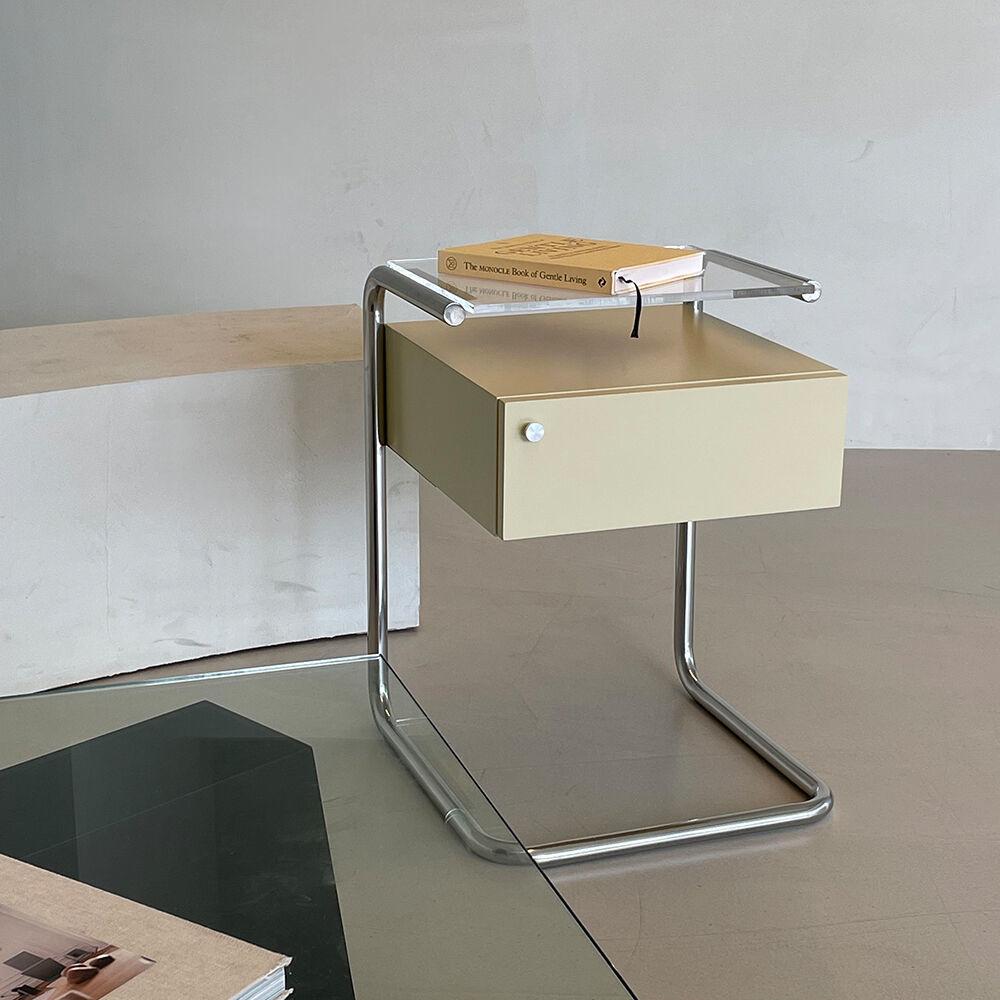 VOO bed side table / cream yellow 부 베드 사이드 테이블 협탁