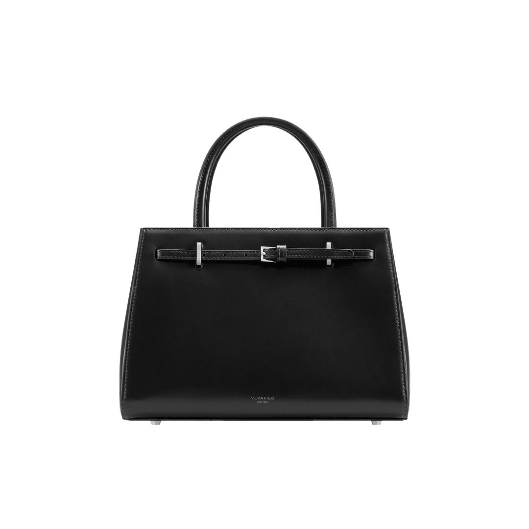 Noir Leather Book Tote Bag 25 (Low Stock)