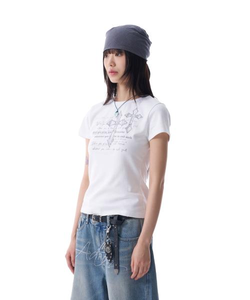 Laced CROS2 Patch Half Top (White)
