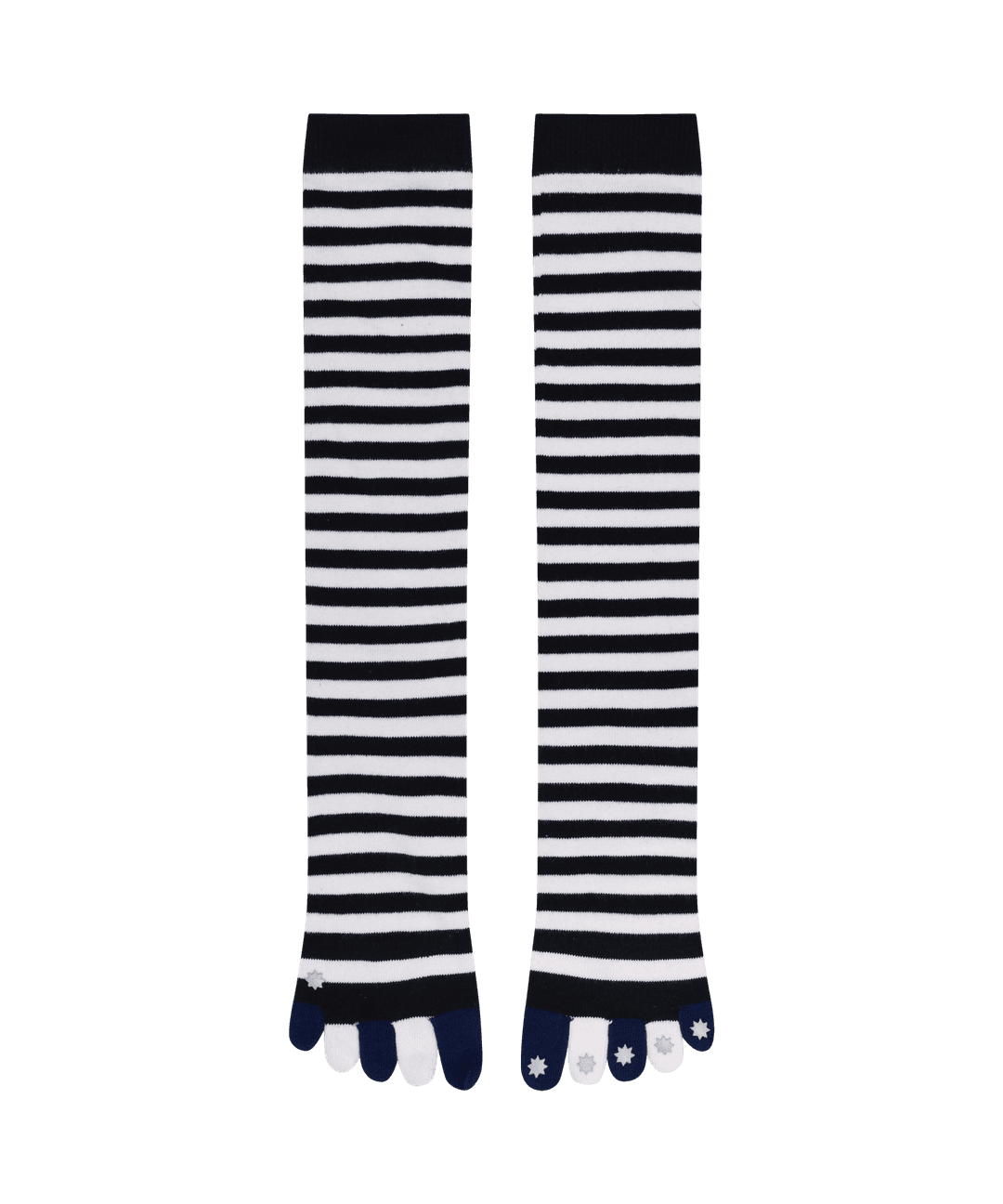 STRIPE FIVE-TOE SOCKS BLACK