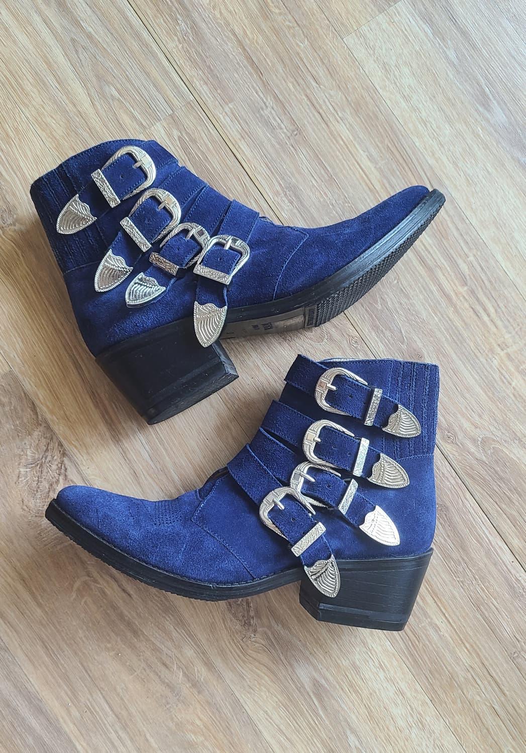 토가 웨스턴 부츠 네이비 스웨이드 37  230 | 후루츠패밀리