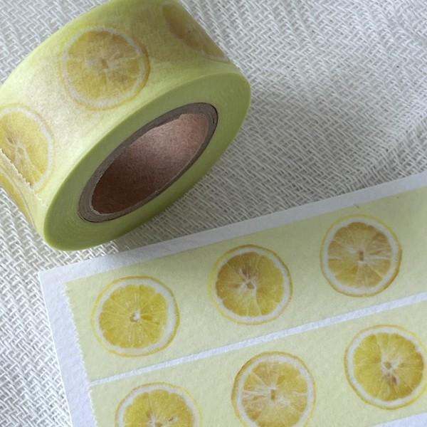 [자그네] 레몬 마스킹테이프