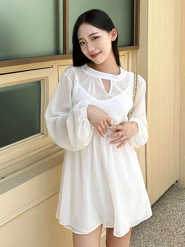 [청순💕] 샤랄라 쉬폰원피스 / 미니원피스 홀터넥 홀터넥원피스 시스루 오프숄더 투피스 나시원피스 하객룩 면접 하객원피스 셔츠원피스 뷔스티에원피스 트위드원피스 가을원피스 데님원피스 청원피스 랩원피스 트렌치원피스 캉캉원피스 여행 휴양지 레이어드 핀턱