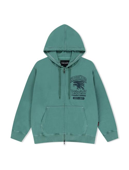 Y.E.S Single Stitch Hoodie Teal