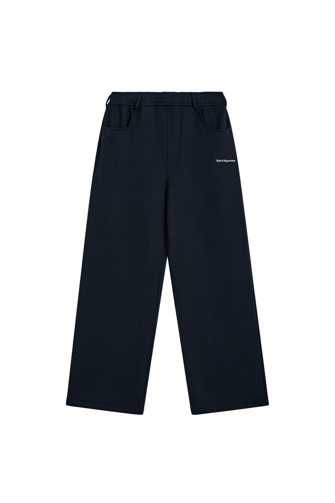 SWEAT DETAIL PANTS - NAVY