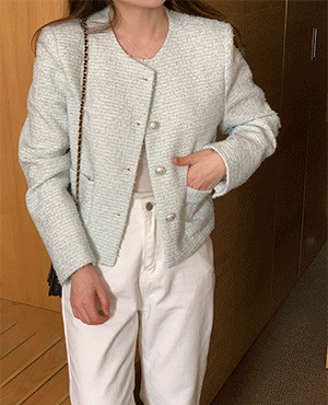 mint tweed jacket
