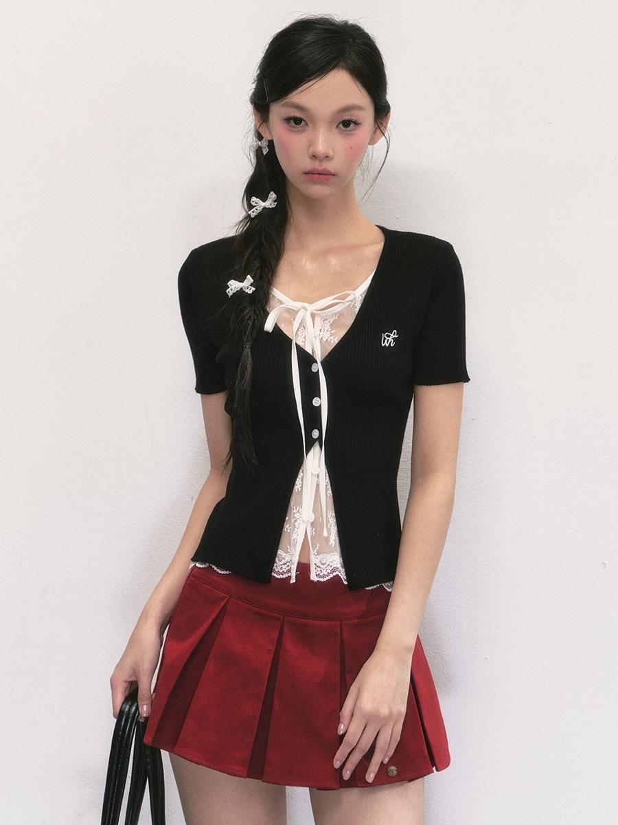 Weekendhub Dollhouse Lace Ribbon Top