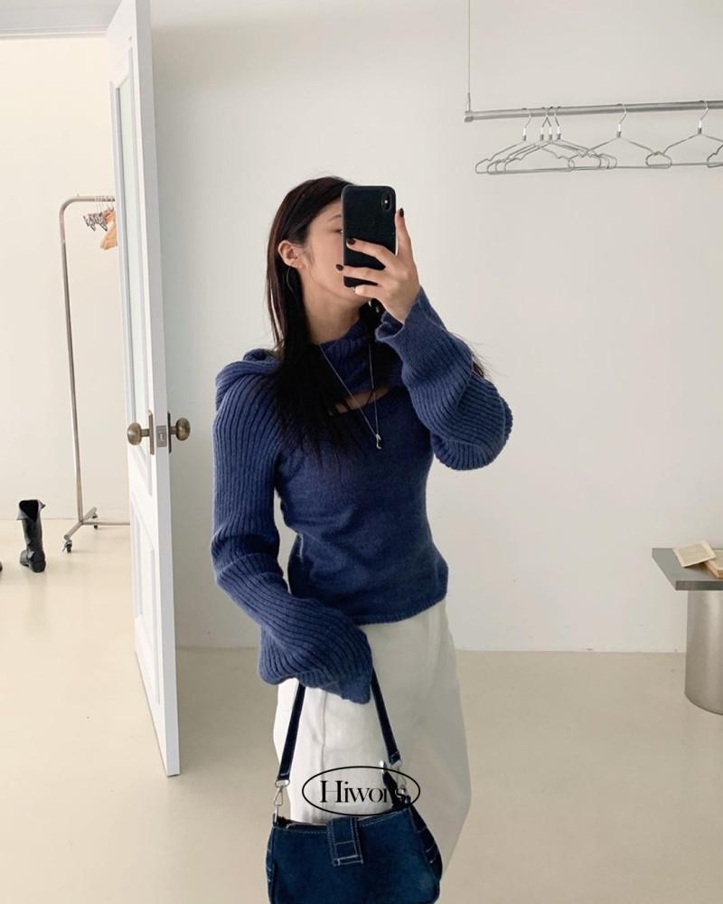 [2월말입고예정][울30%]아워 나시 후드 볼레로 세트