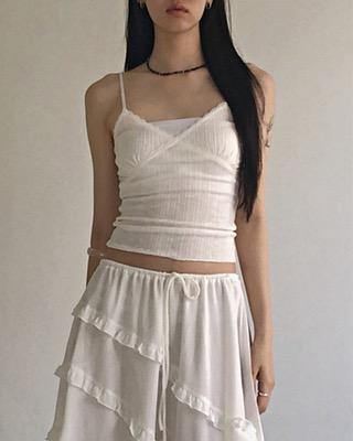 angle golgie lace sleeveless (3color)