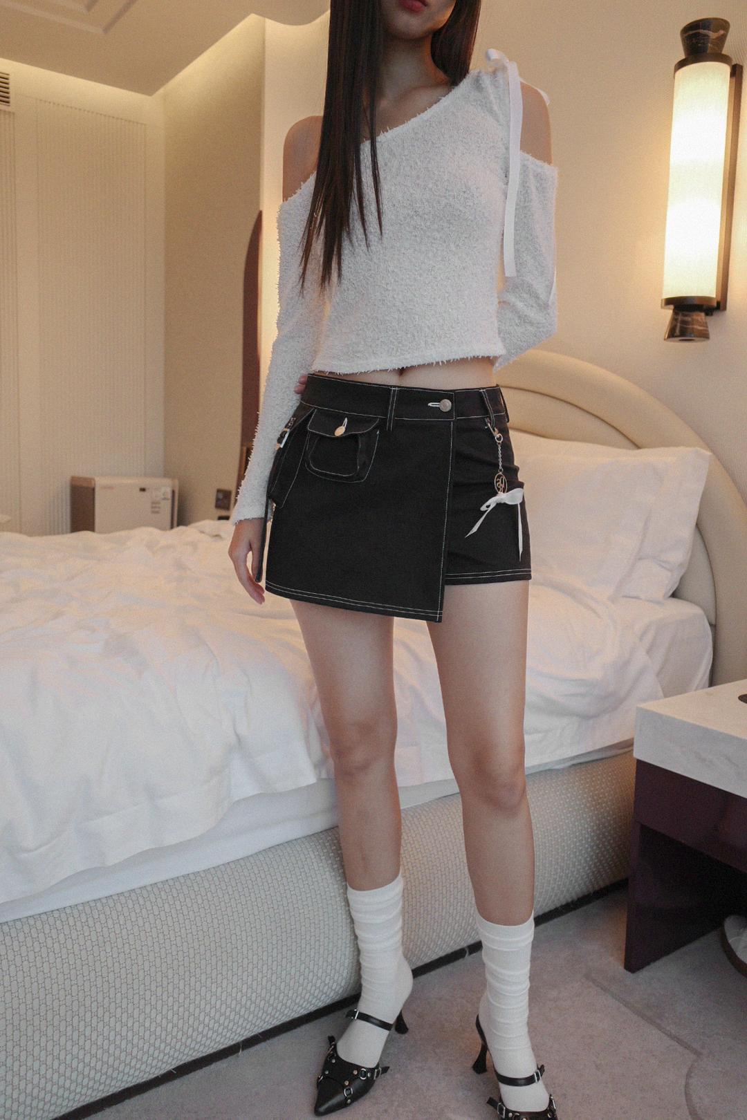 POCKET STITCH SKORT (BK)