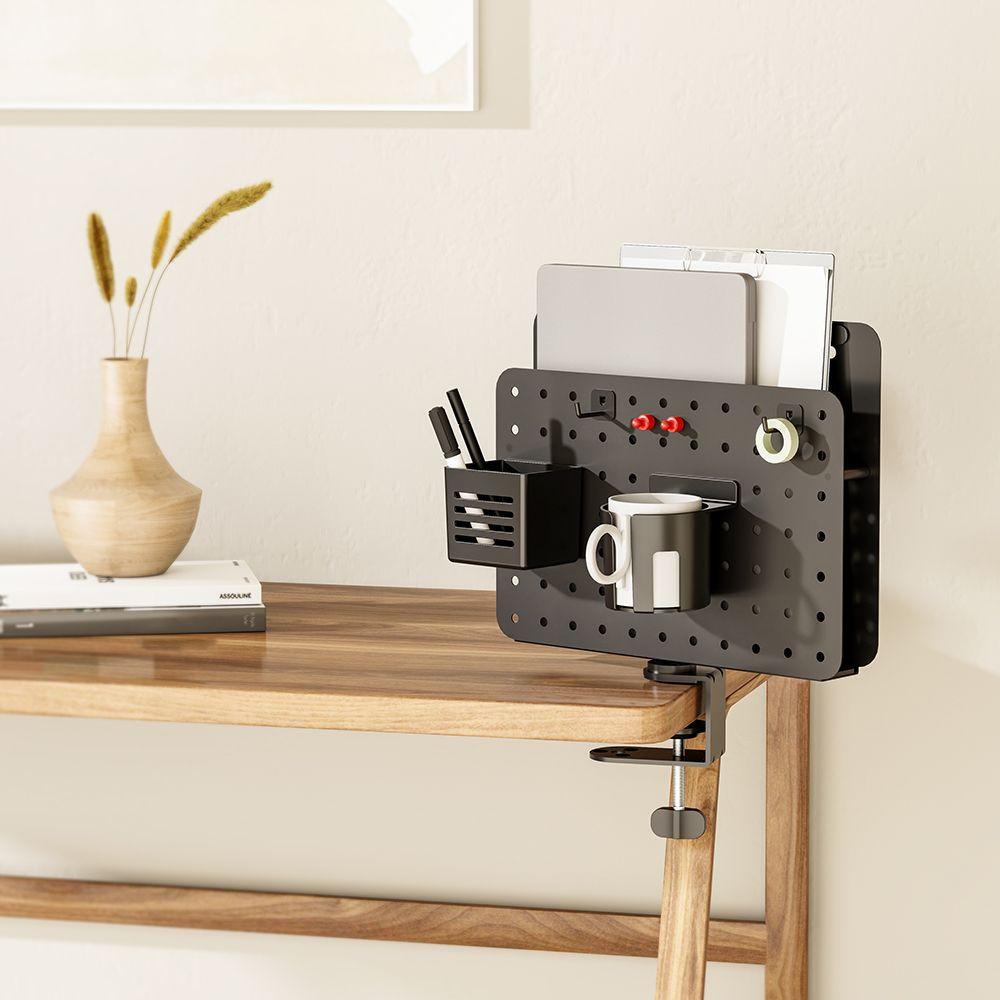 엔산마운트 PEG-LAPTOP(B/W) 무타공 페그보드 책상타공판 보드 악세서리