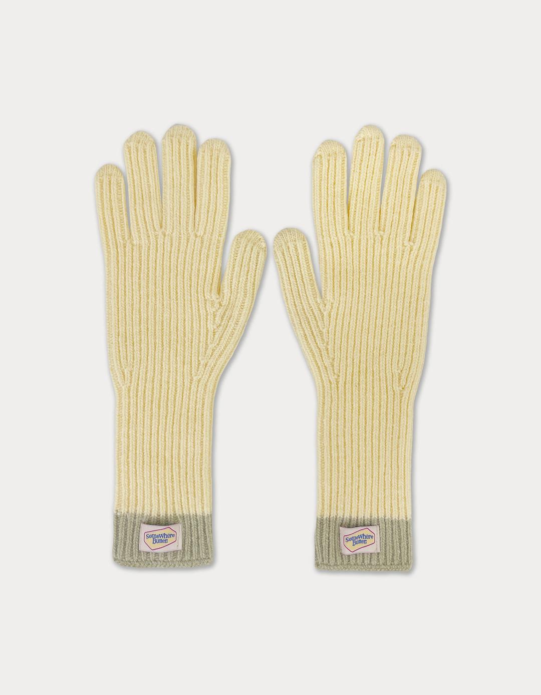 [pre-order] butter wool gloves - light yellow / 10월 말 순차 출고