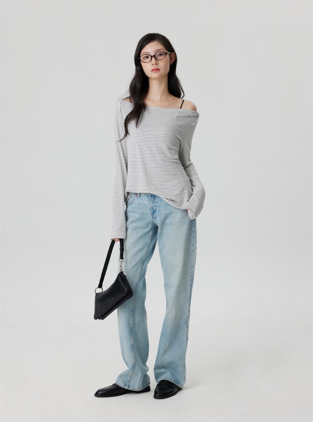 데이지 스트라이프 커버업