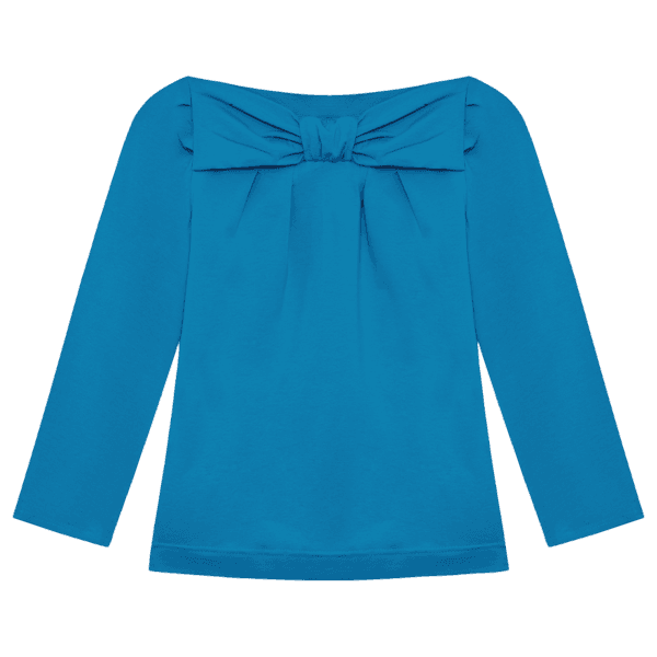 GIFT BOW SLEEVE TEE (BLUE)