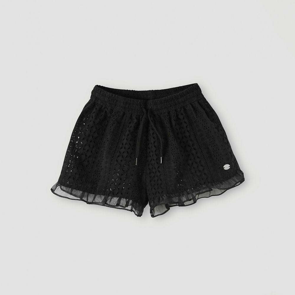 프릴 펀칭 쇼츠_Almost Black
