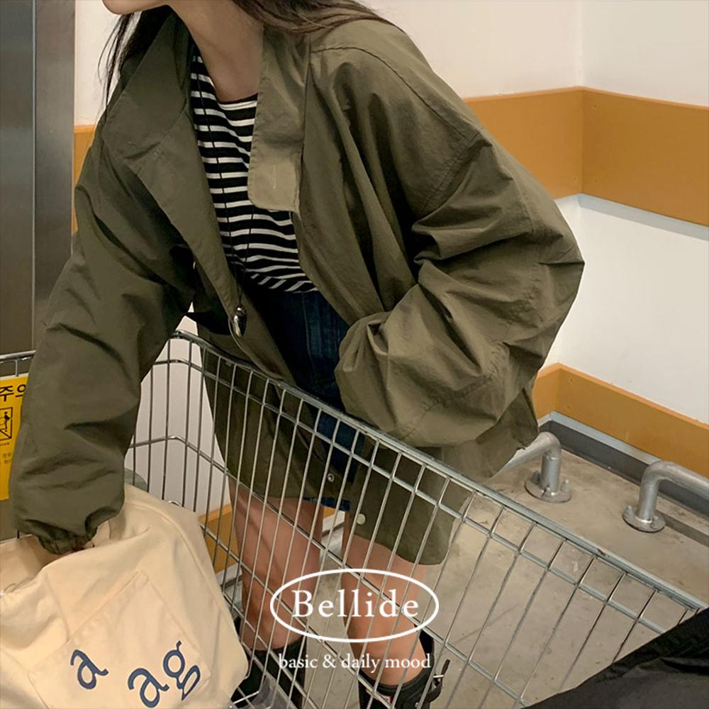 베이델리 [MADE/간절기템]리턴 오버핏 투웨이 핀턱 야상 자켓