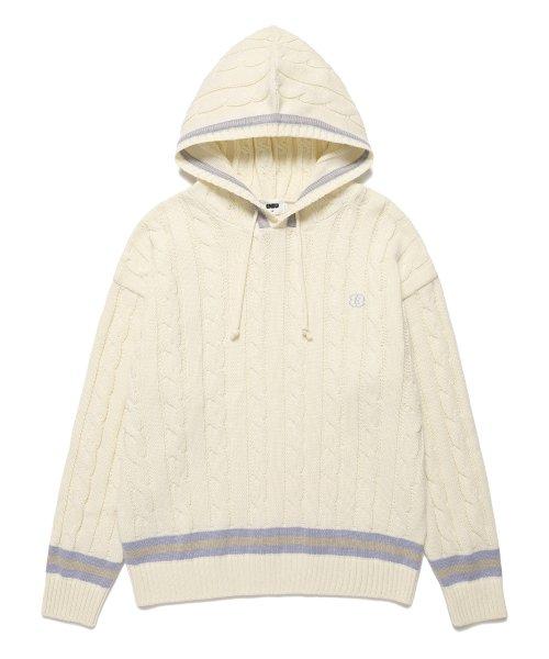 케이블 니트 후디_크림(EN2CFMK640A)