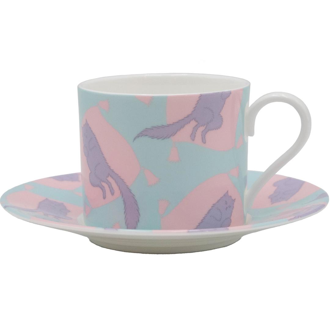 Cup&Saucer Queen's Cat Mint