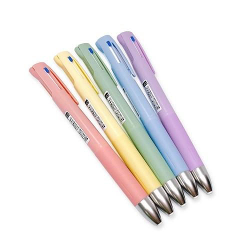 ZEBRA 블렌 3컬러 멀티펜 0.5mm 스모크컬러, 라벤더그레이, 1개