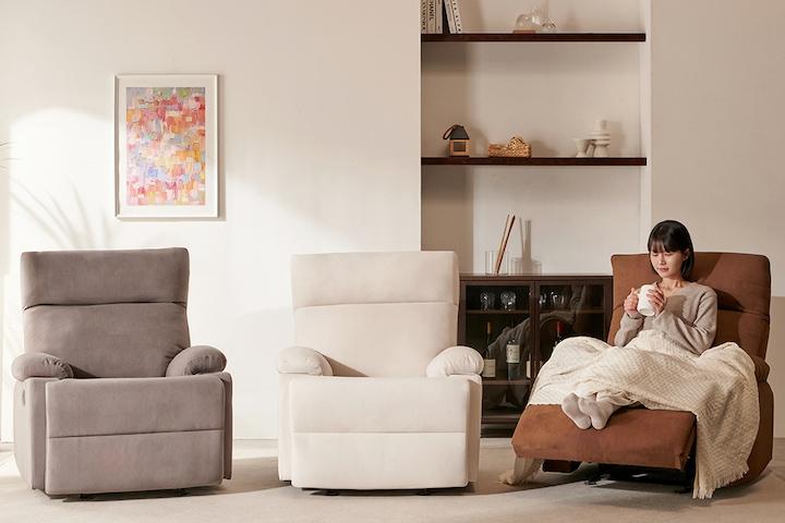 메종 1인 리클라이너 헤드레스트 틸팅 휴식 소파 3color