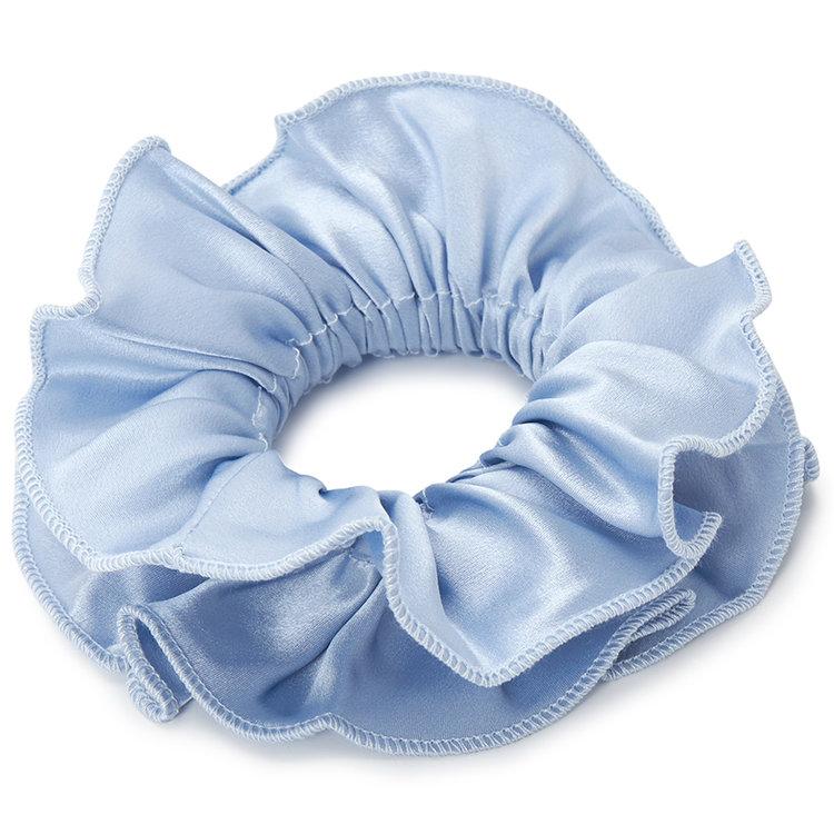 하이 여성 헤어밴드 DOUBLE FRILL SCRUNCHIE LIGHT BLUE